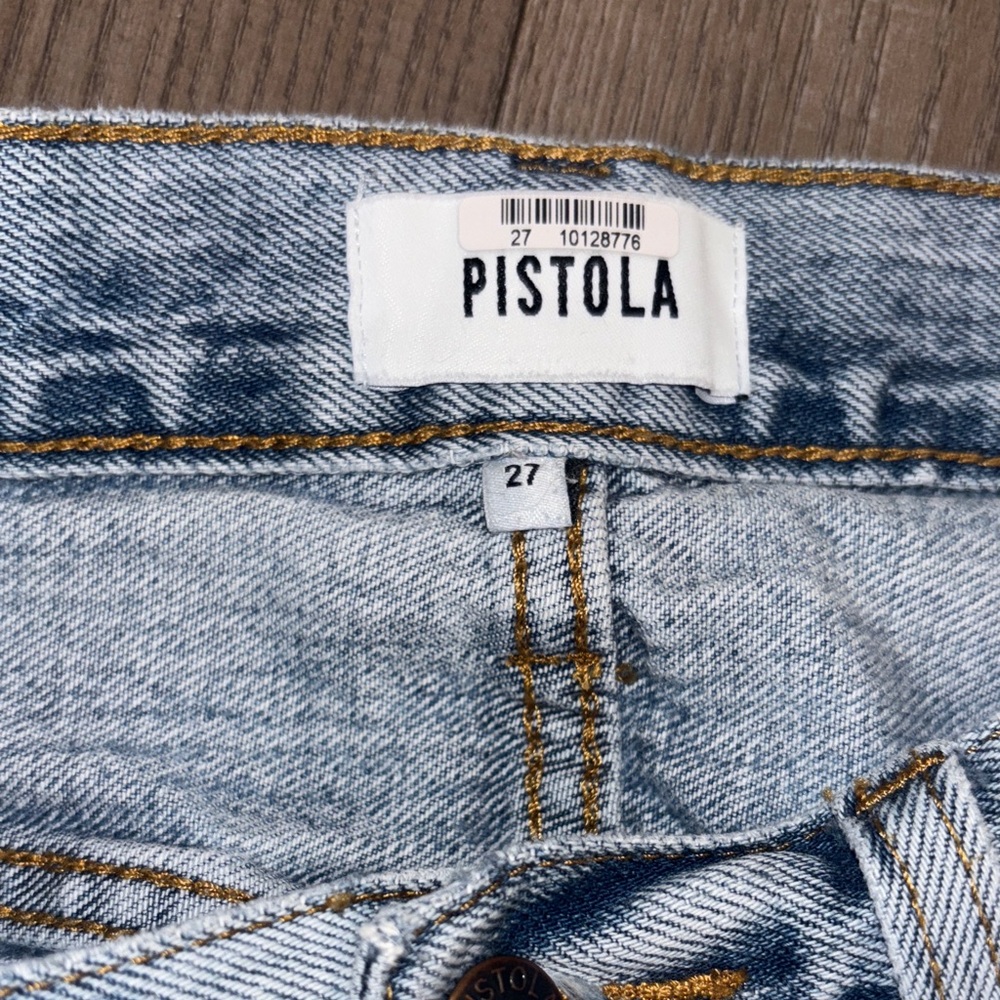 Pistola Kylee Relaxed High Rise Cuffed Jean Short St Tropez - Picture 7 of 11